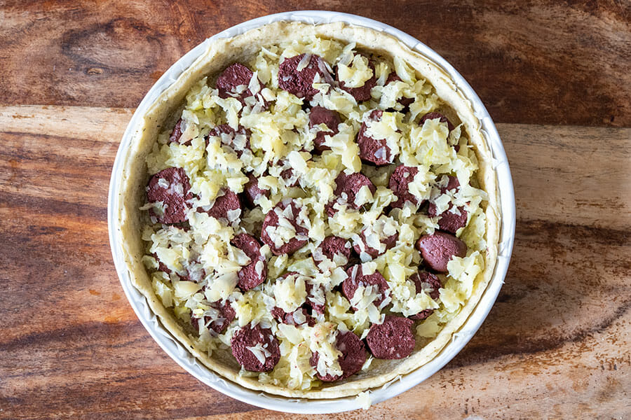 Tarte Au Boudin Noir Et Aux Pommes Au Thermomix Cookomix