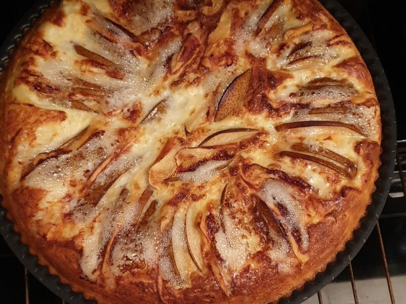 Tarte reblochon à la poire au Thermomix Cookomix