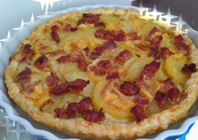 Tarte Aux Pommes De Terre Et Lardons Au Thermomix Cookomix