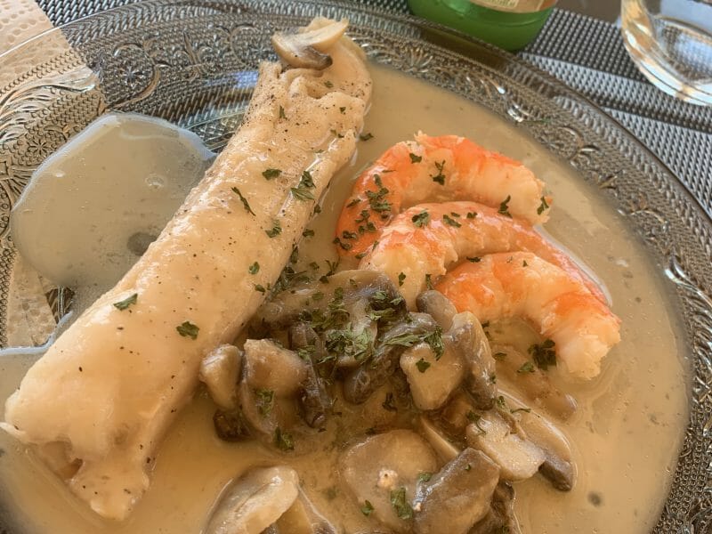 Filets De Sole Aux Crevettes Et Champignons Au Thermomix Cookomix