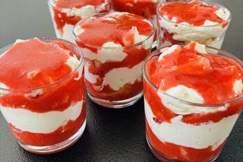 Tiramisu Aux Fraises En Verrines Au Thermomix Cookomix