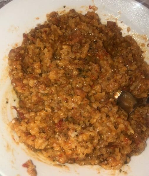 Risotto à la bolognaise au Thermomix Cookomix