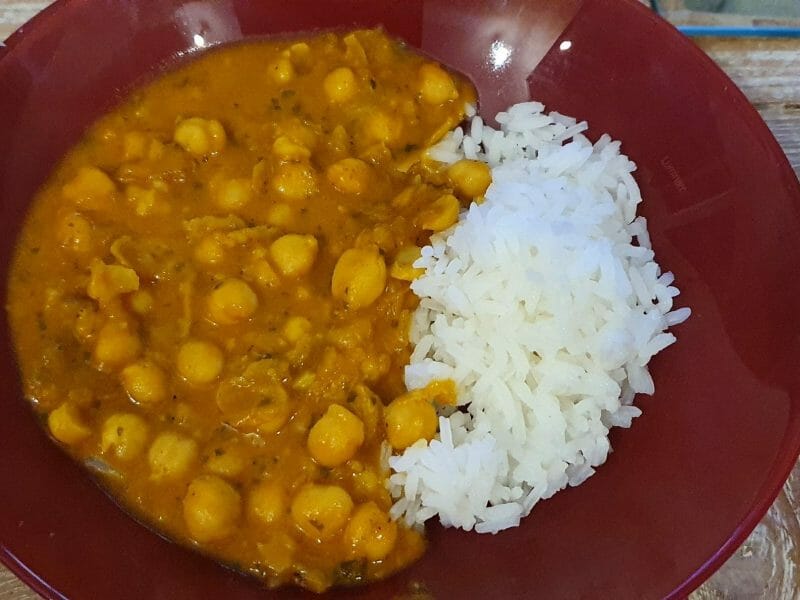 Curry De Pois Chiches Au Lait De Coco Au Thermomix Cookomix