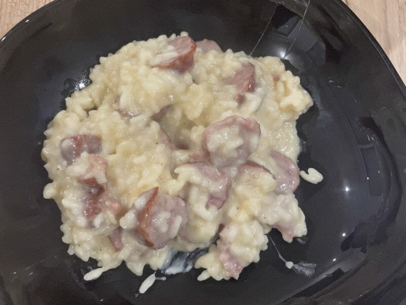 Risotto La Saucisse Fum E Et Au Comt Au Thermomix Cookomix