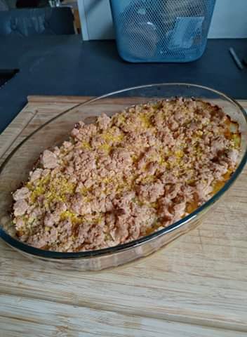 Crumble De Saumon Et Poireaux Au Thermomix Cookomix