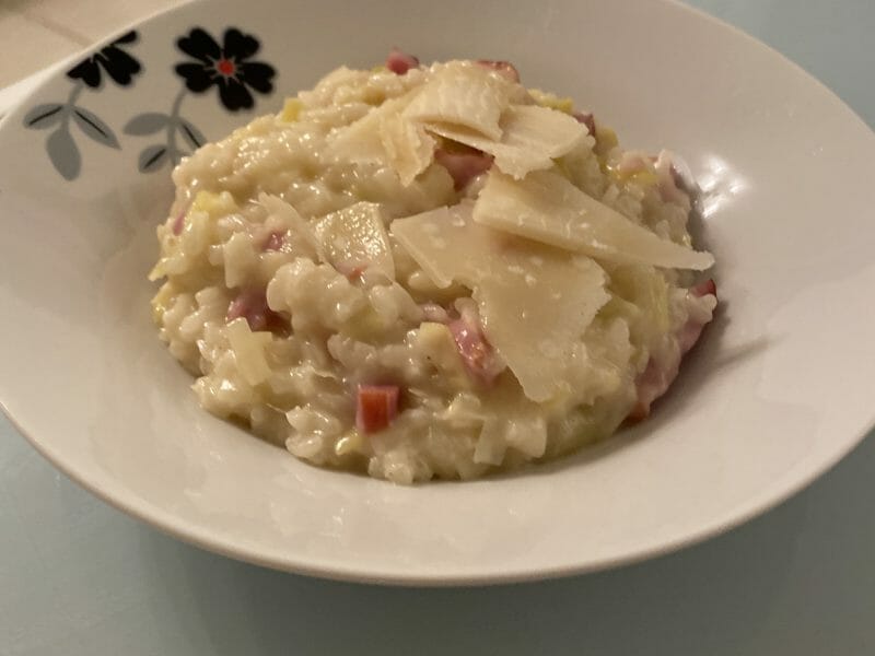 Risotto Poireaux Et Lardons Au Thermomix Cookomix