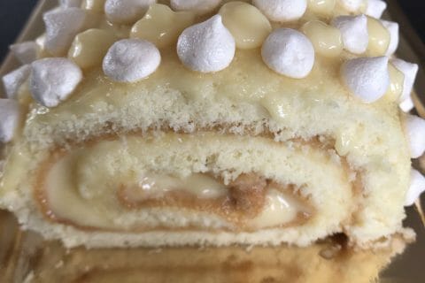 Bûche au citron meringuée au Thermomix Cookomix