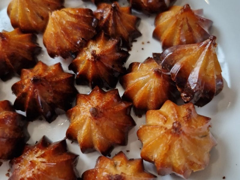 Mini cannelés chèvre miel au Thermomix Cookomix