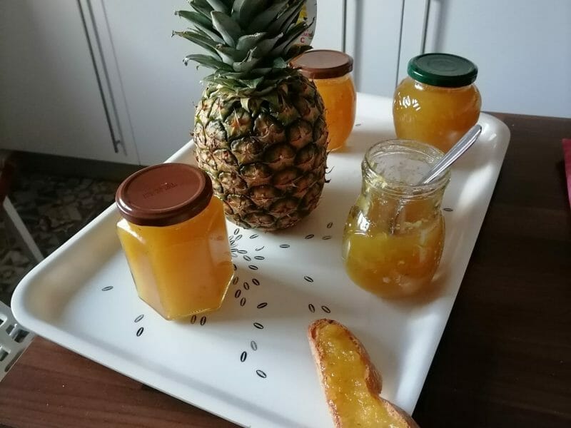 Confiture d ananas à la vanille au Thermomix Cookomix