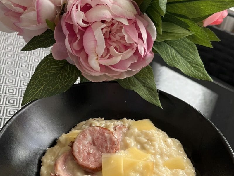 Risotto La Saucisse Fum E Et Au Comt Au Thermomix Cookomix