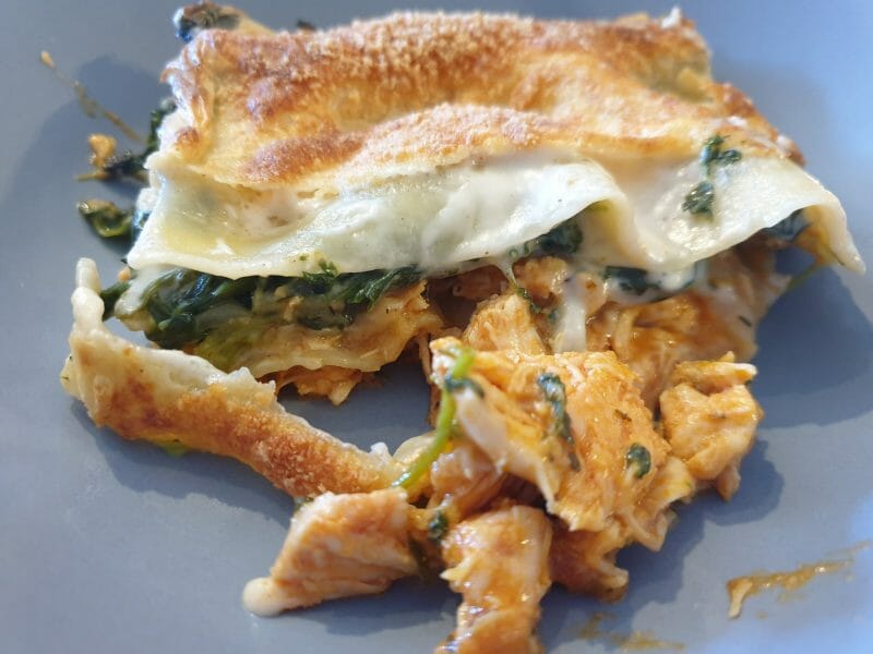 Lasagnes Au Poulet Et Aux Pinards Au Thermomix Cookomix