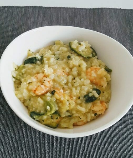 Risotto Courgettes Et Crevettes Au Thermomix Cookomix