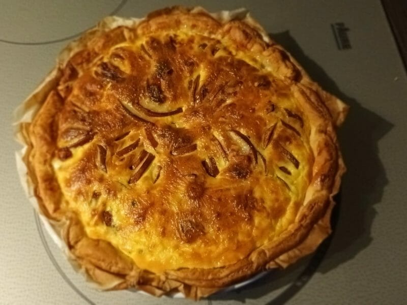 Tarte reblochon à la poire au Thermomix Cookomix