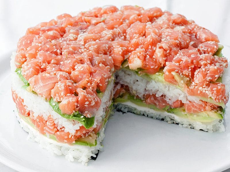 Sushi cake au Thermomix