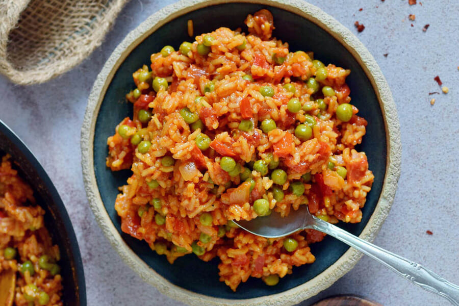 Riz rouge aux légumes par Thermami. Une recette de fan à retrouver dans la  catégorie Plat principal - divers sur , de  Thermomix<sup>®</sup>.