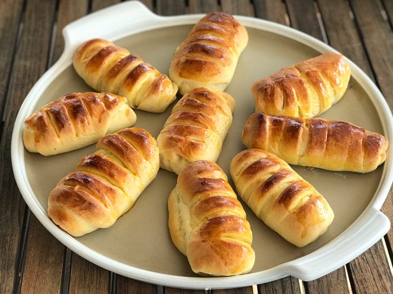 Briochettes à la crème pâtissière au Thermomix