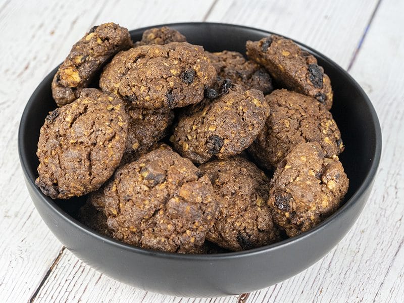 Biscuits chocolat, raisins et noisettes au Thermomix