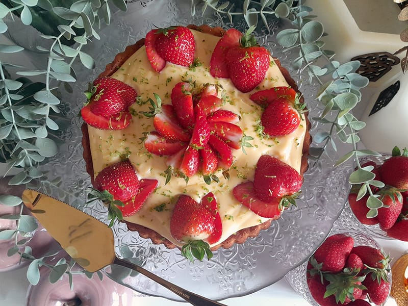 Tarte renversée aux fruits rouges et citron vert au Thermomix