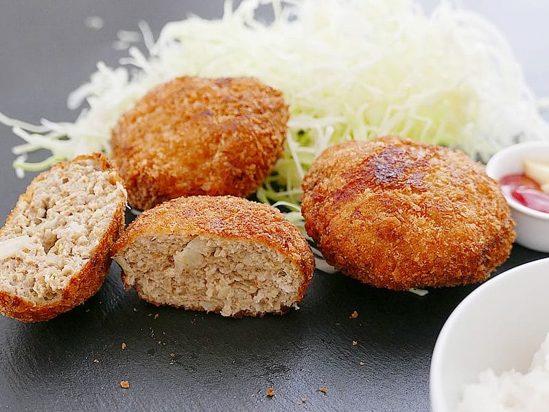 Menchi-katsu – Boeuf haché pané au Thermomix