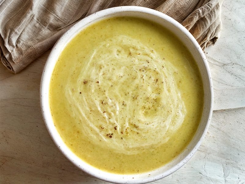 Potage brocoli et poireaux au Thermomix