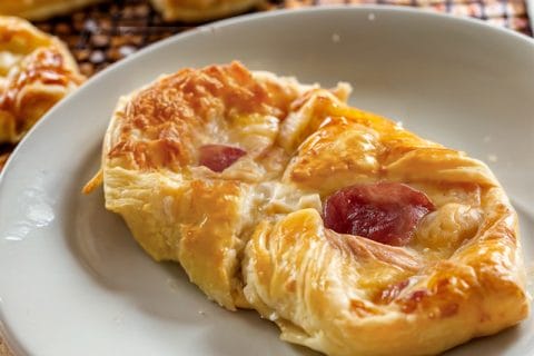 Paniers feuilletés jambon fromage