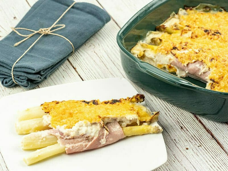 Gratin D'asperges Au Jambon Au Thermomix - Cookomix