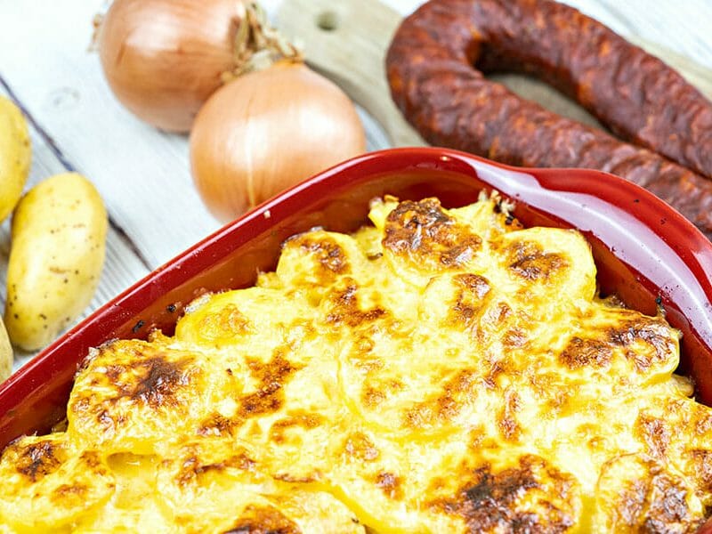 Gratin De Pommes De Terre Au Chorizo Au Thermomix - Cookomix