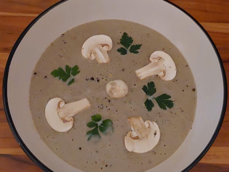 Velouté fashion de champignons monsieur cuisine