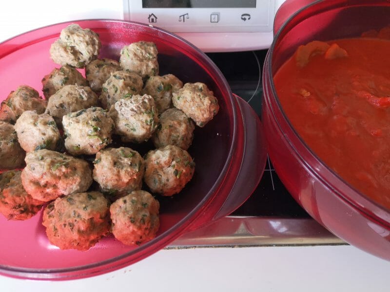 Boulettes De Viandes à La Sauce Tomate Au Thermomix Cookomix 2114