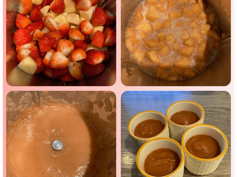 Compote Pommes Fraises Au Thermomix Cookomix