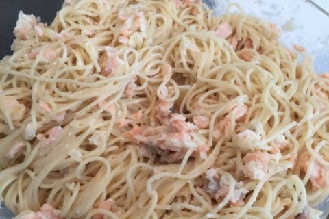 Spaghettis Au Saumon Fumé Au Thermomix - Cookomix