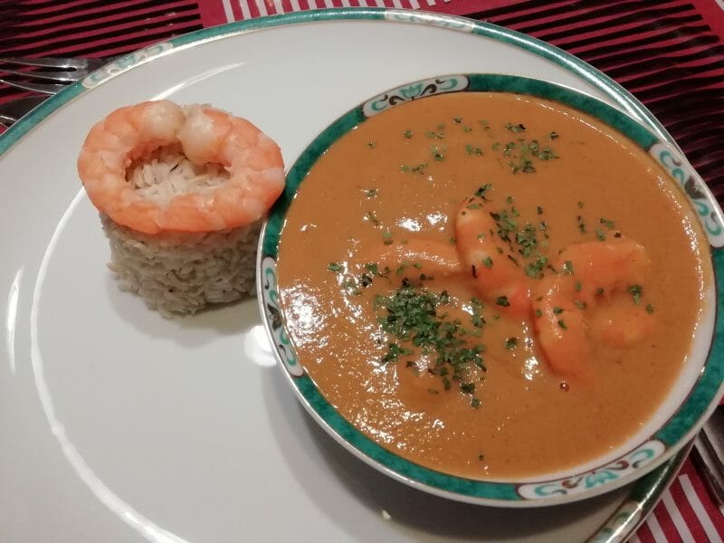 Bisque de crevettes au Thermomix Cookomix