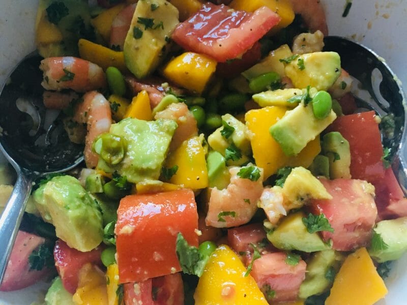 Ceviche De Crevettes, Mangue, Avocat Au Thermomix - Cookomix