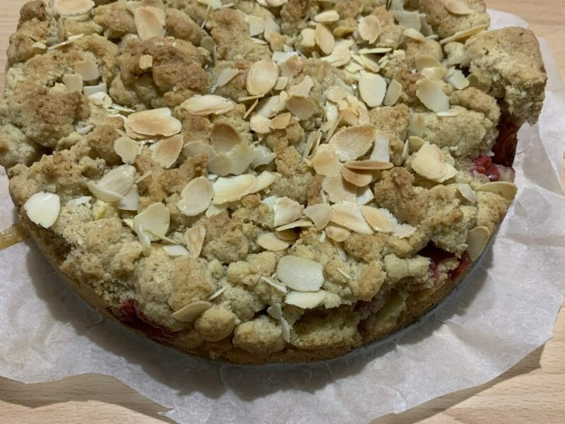 Cookie Crumble Rhubarbe Framboises Au Thermomix Cookomix 