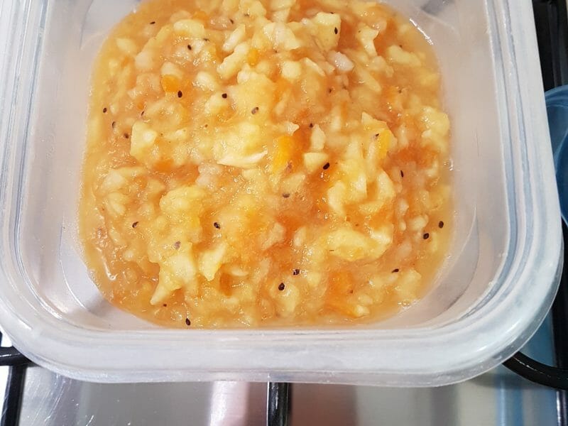 Compote De Pommes Bananes Et Miel Au Thermomix Cookomix