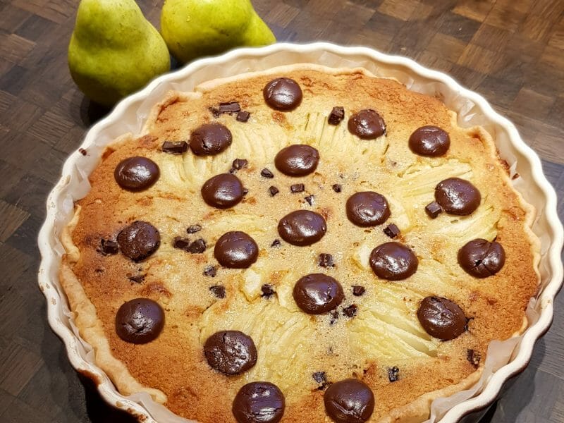 Tartes Aux Poires Et Pepites De Chocolat Au Thermomix Cookomix