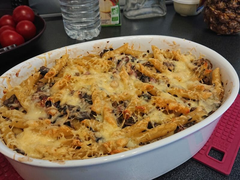 Gratin De Pennes Aux Champignons Au Thermomix - Cookomix