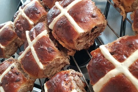 Hot Cross Buns Petits Pains Anglais De Paques Au Thermomix