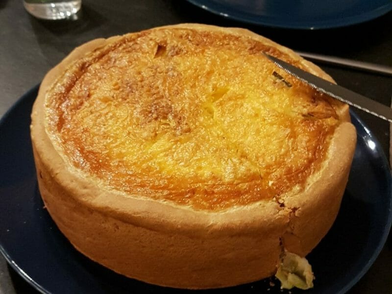 Gateau Poireaux Lardons Et Fromage Au Thermomix Cookomix