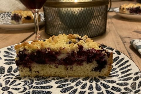 Gateau Aux Myrtilles Facon Crumble Au Thermomix Cookomix