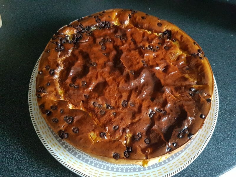 Gâteau à la faisselle, poires et chocolat au Thermomix - Cookomix