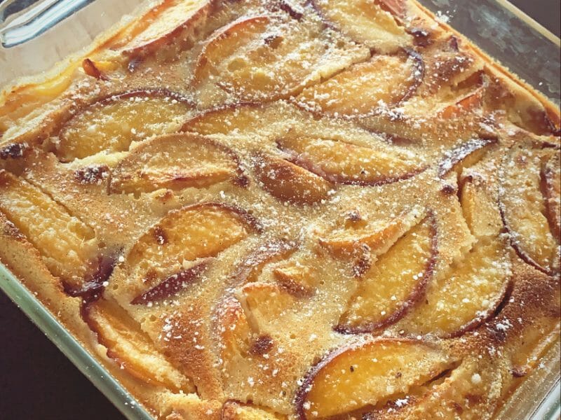 Clafoutis Aux Peches Au Thermomix Cookomix