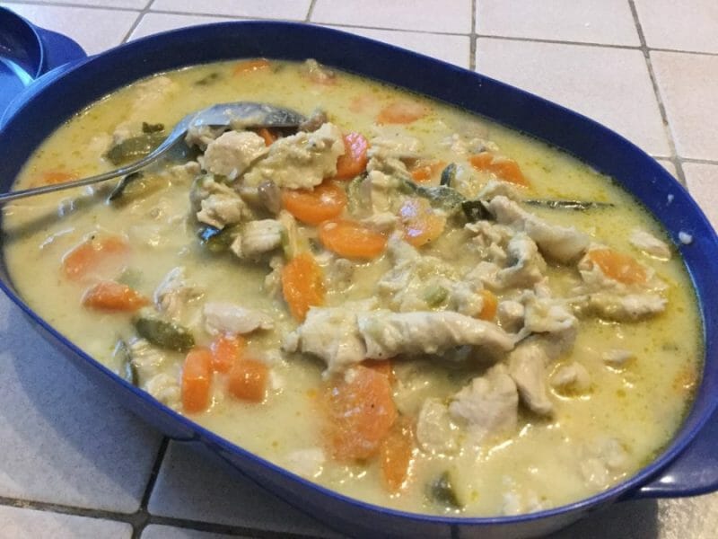 Blanquette De Dinde Au Bleu D Auvergne Au Thermomix Cookomix