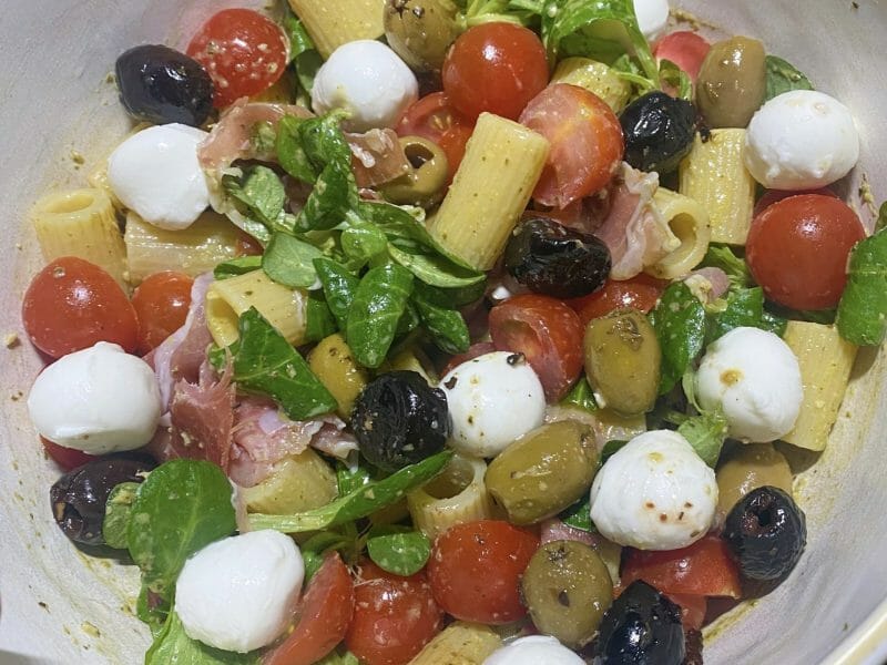 Salade d'orzo à la méditerranéenne au Thermomix - Cookomix