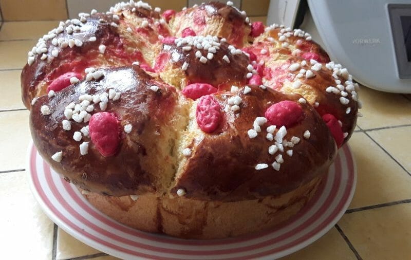 Brioche Aux Pralines Roses Au Thermomix Cookomix