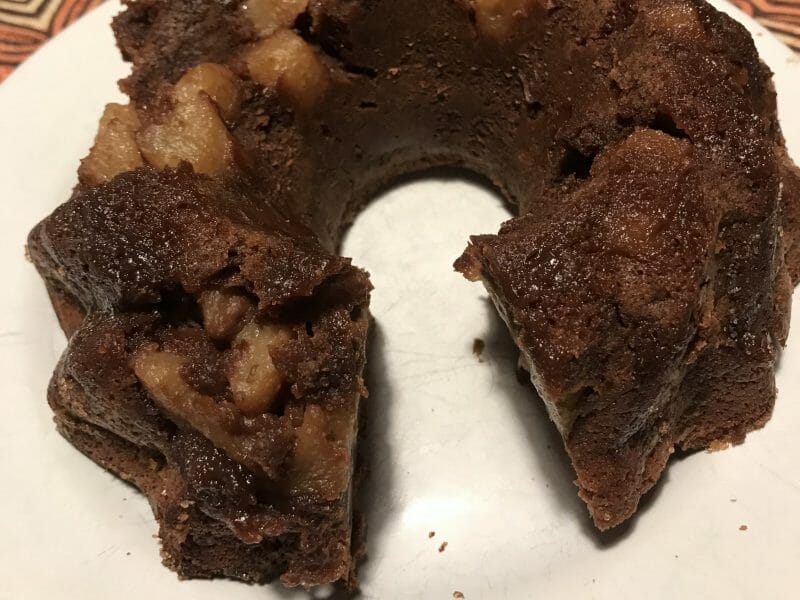 Gâteau à la faisselle, poires et chocolat au Thermomix - Cookomix