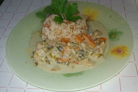 Blanquette De Dinde Au Bleu D'auvergne Au Thermomix - Cookomix