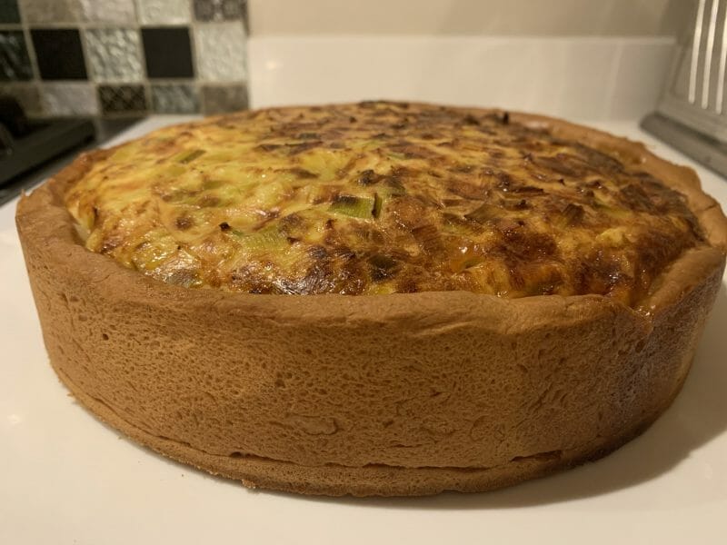 Gateau Poireaux Lardons Et Fromage Au Thermomix Cookomix