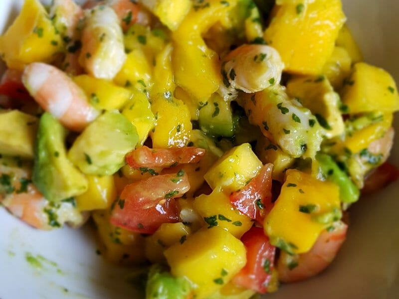 Ceviche De Crevettes, Mangue, Avocat Au Thermomix - Cookomix