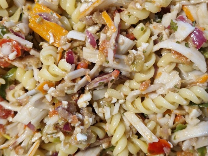 Salade d'orzo à la méditerranéenne au Thermomix - Cookomix